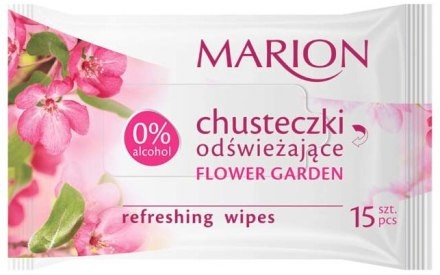 Marion Chusteczki odświeżające Flower Garden, 15 szt. - Chusteczki odświeżające Flower Garden, 15 szt. -