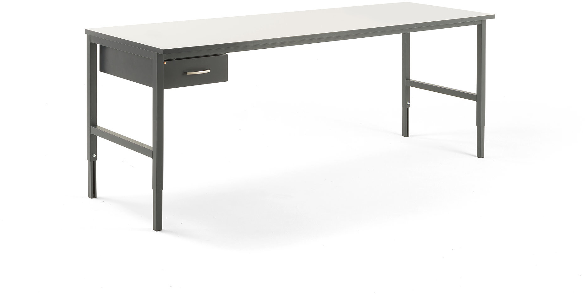 AJ Produkty Kompletny stół roboczy CARGO, 2400x750 mm, 1 szuflada