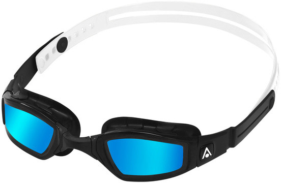 Aqua Sphere PHELPS Okularki pływackie NINJA Black White Blue Mirror