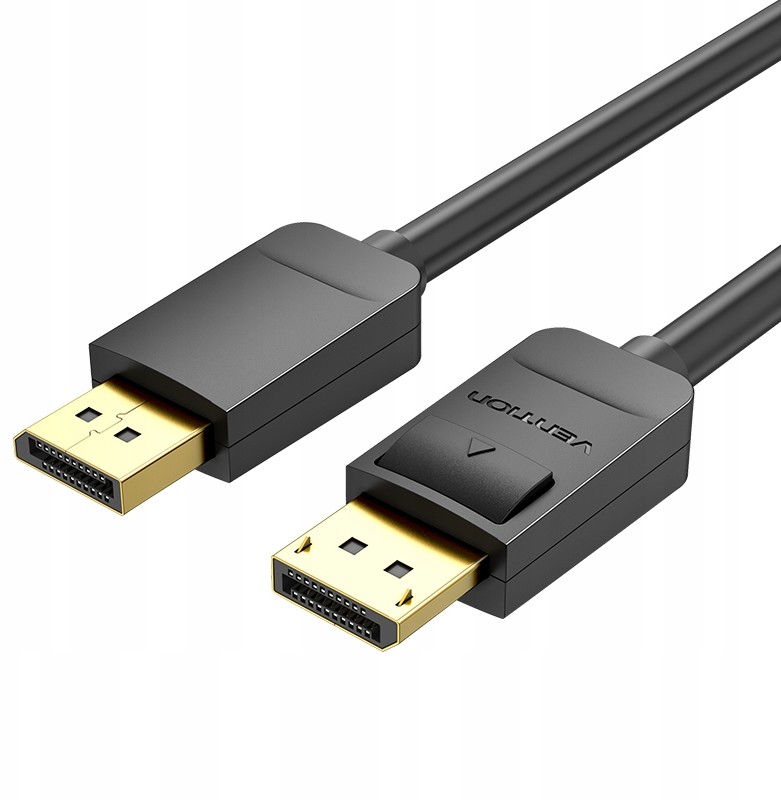 Фото - Кабель Vention Kabel DisplayPort 1.2  HACBH 2m, 4K 60Hz  (Czarny)