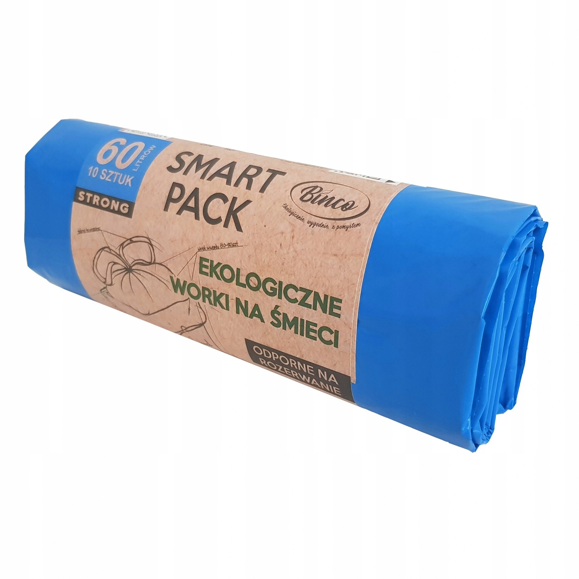 worki na śmieci Smart Pack Strong 60L Eko Binco