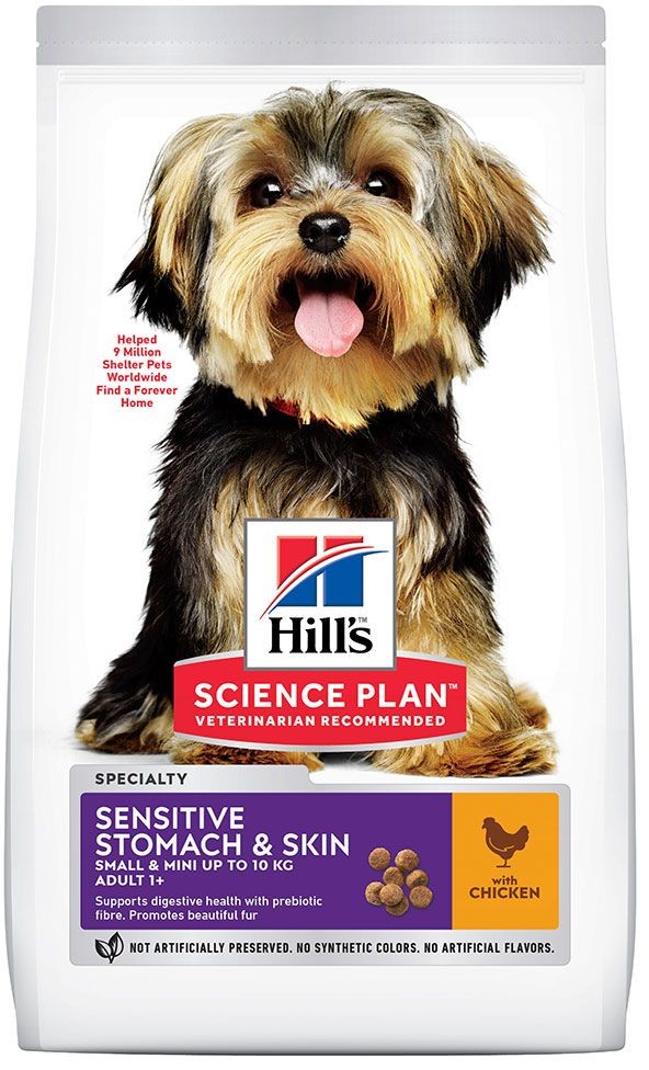 Hills Science Plan Adult 1+ Sensitive Stomach&Skin Small&Mini Chicken 6 kg