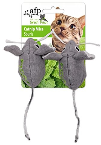 AFP Green Rush catnip Mice kot do zabawy, 12 G, 2-częściowy