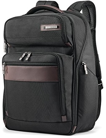 Samsonite Kombi plecak biznesowy, Czarny/Brązowy, 17.5 x 12 x 7-Inch, 0043202788048