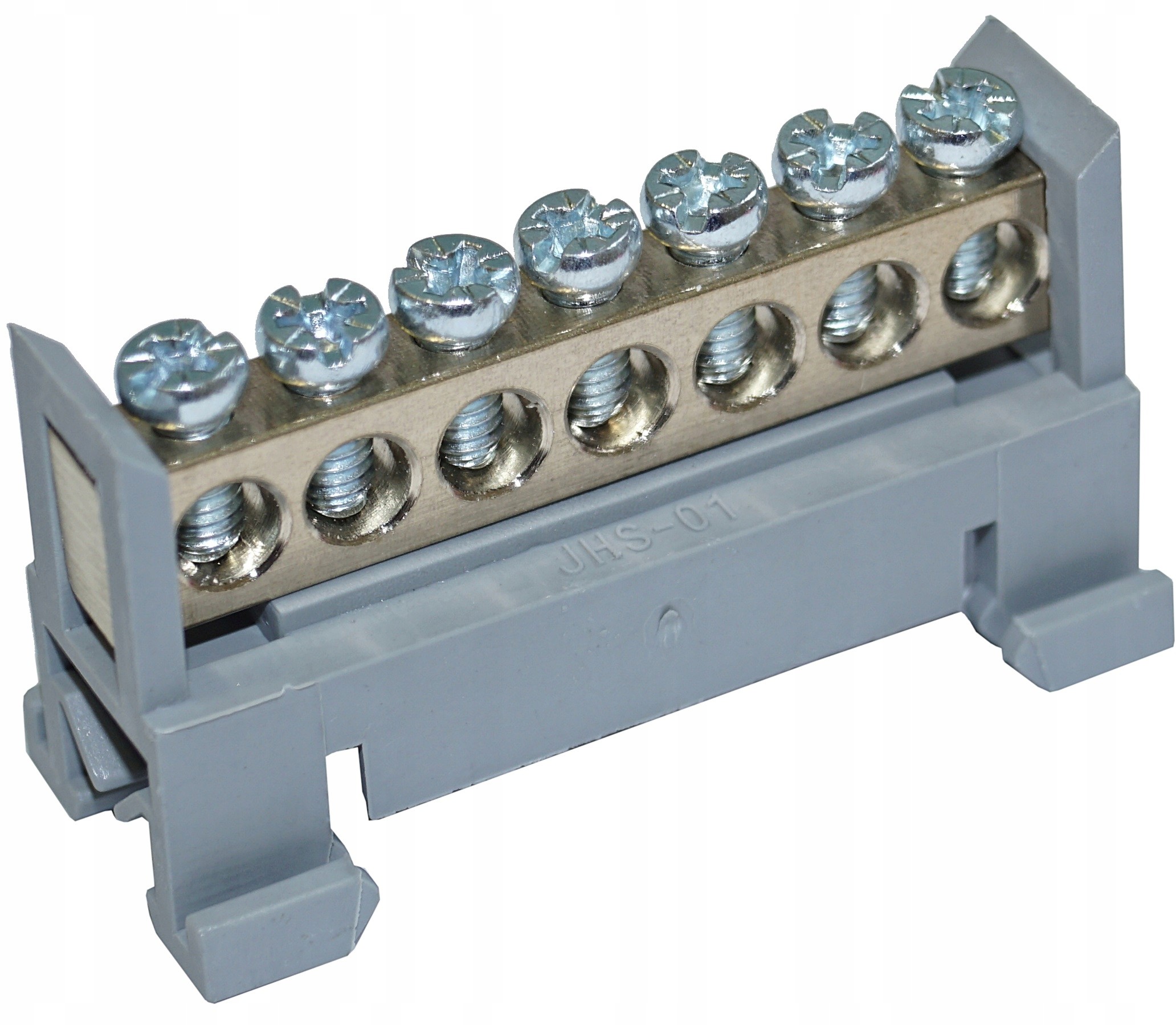 Mostek Zerowy Listwa Złączka Zacisk 7P Szary