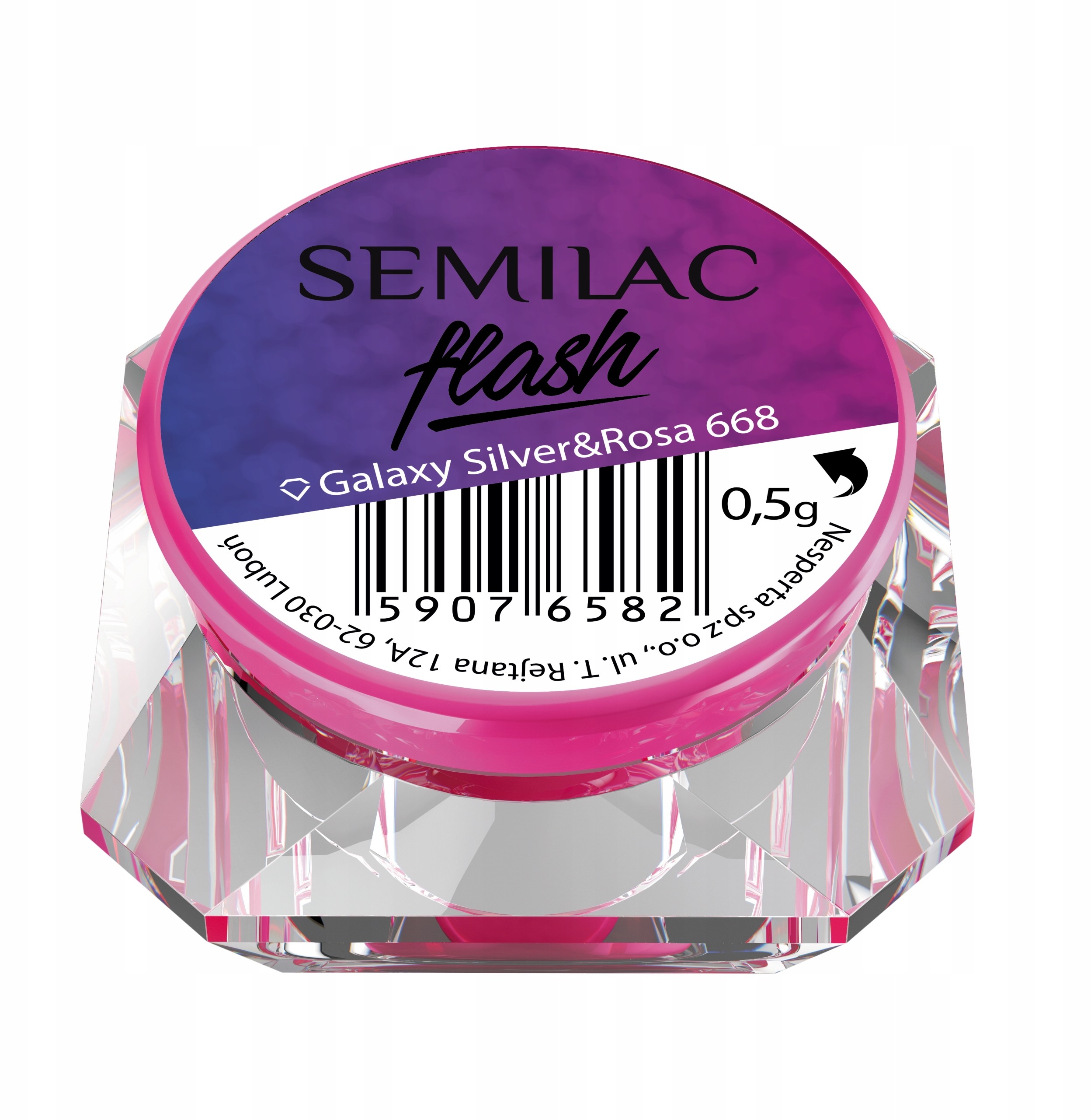 Semilac Flash Galaxy Silver&Rosa 0,5g