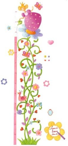 Djeco Naklejki na ścianę łata pomiarowa księżniczka DD04125