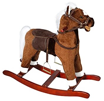 Knorrtoys Knorrtoys 40500 knoortoys koń bujany brązowy, wielokolorowy knoortoys_40500