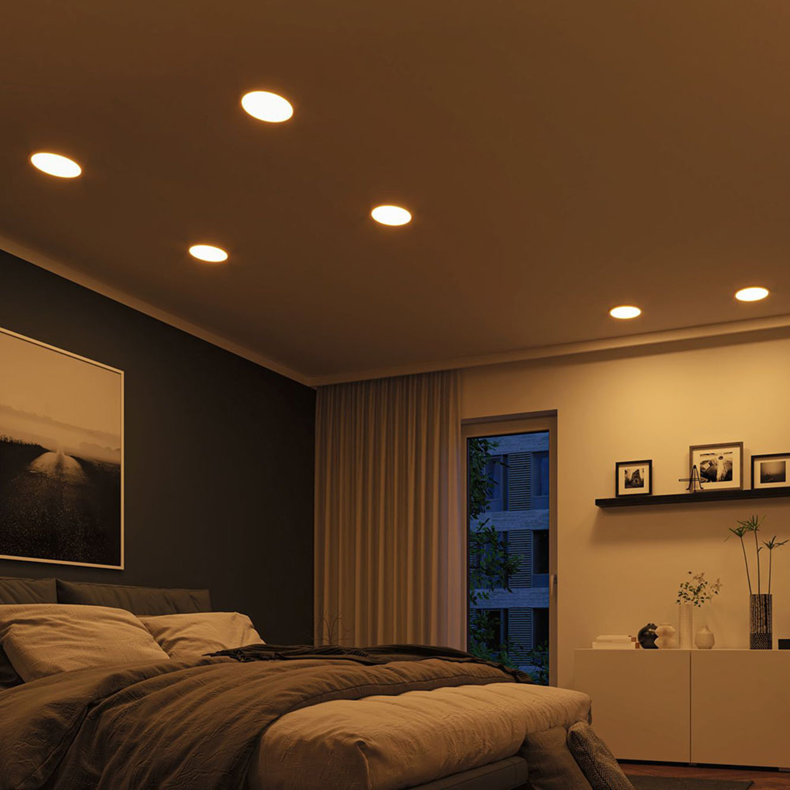 Paulmann panel LED Aero dimtowarm chrom 23cm
