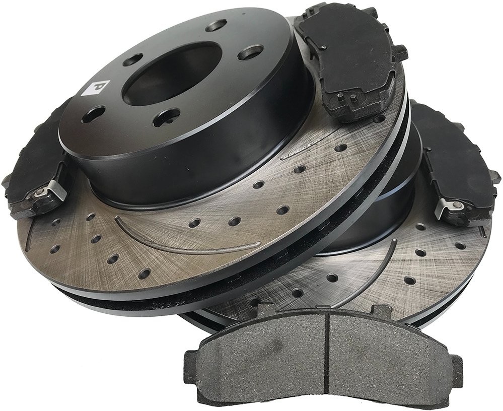 FORD Przednie klocki + WIERCONE tarcze hamulcowe Explorer 4x4 1995-2001 54035-MIKODA+NMD652
