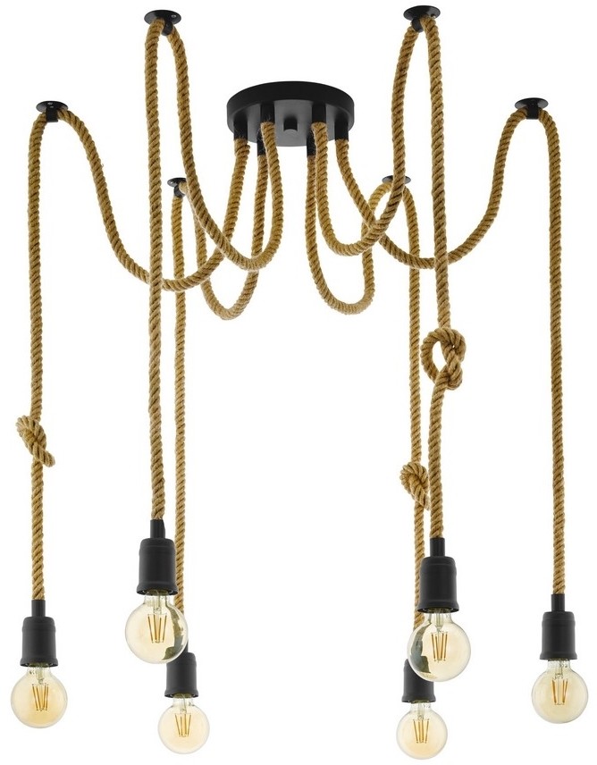 Eglo 43195 - Żyrandol na lince RAMPSIDE 6xE27/28W/230V