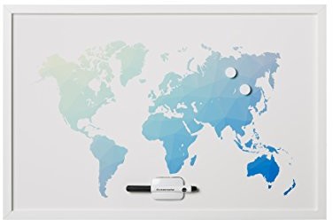 Bi-Office Whiteboard Polygon mapa świata 60x40 cm MM03450660