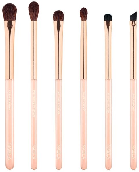 Nabla Cosmetics Nabla Denude 2019 Denude Eye Brush Set Zestaw 6 pędzli 1234621334