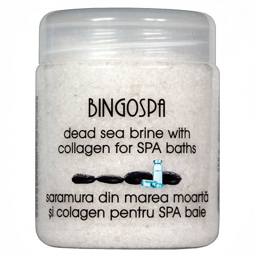 BingoSpa Solanka z minerałami Morza Martwego z kolagenem transdermalnym - BingoSpa Brine Of The Dead Sea Minerals With Collagen Transdermal