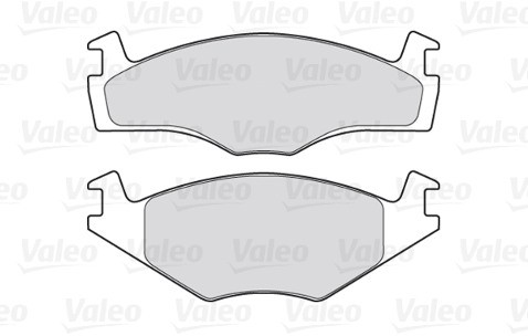 VALEO Zestaw klocków hamulcowych, hamulce tarczowe 301258