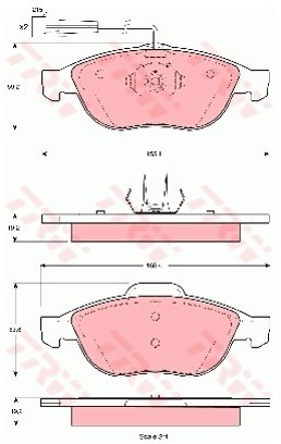 TRW KLOCKI HAMULCOWE GDB1337