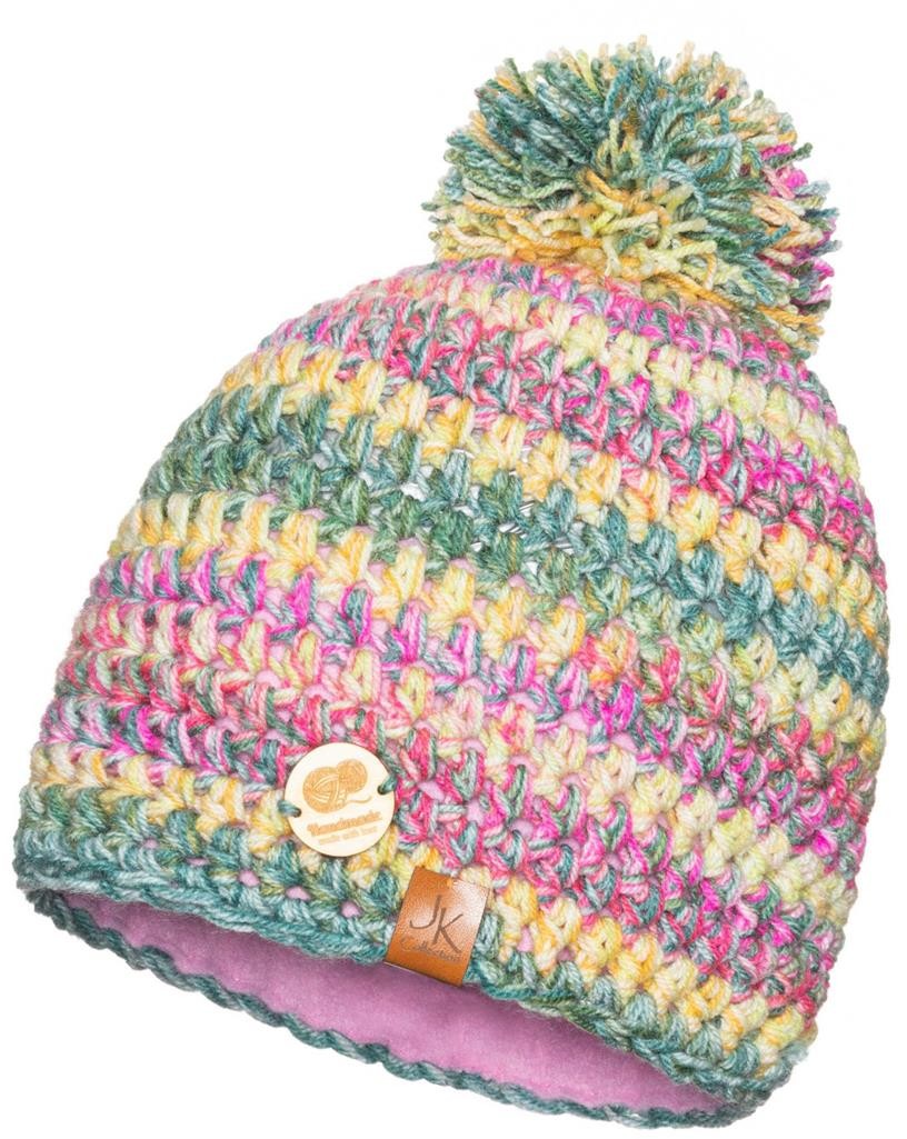 Naturalna czapka zimowa Handmade
