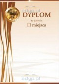 Dyplom puchar brązowy A4