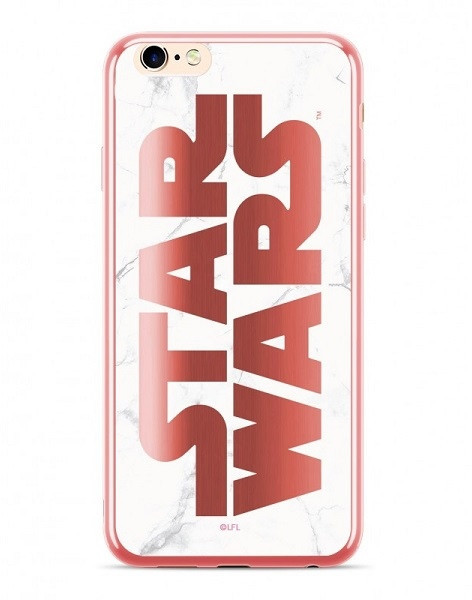 Luxury Marvel Etui Star WarsGwiezdne Wojny 007 iPhone X różowo-złoty/rosegold SWPCSW3005