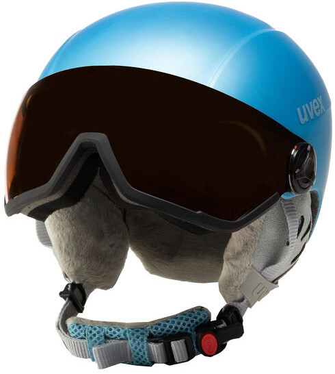 Uvex Kask narciarski Hlmt 400 Visor Style 5662159205 Niebieski