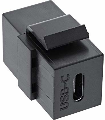 InLine USB 3.1 wkładka Snap-In, gniazdo USB-C gniazdo, czarna (76201Z)