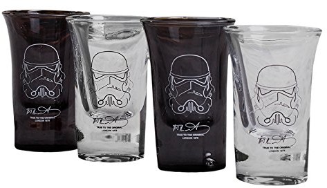 Shepperton Design Oryginalne Stormtrooper Shot Glass 4-Pack Thumbs Bicchieri boccali STMTRPSG4