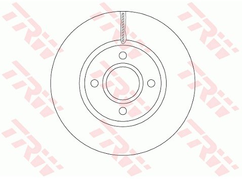 TRW Tarcza hamulcowa DF6509