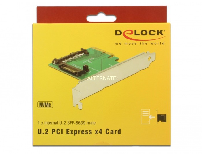 DeLOCK 89673 adapter PCI,SATA,U.2 Wewnętrzny, Kontroler
