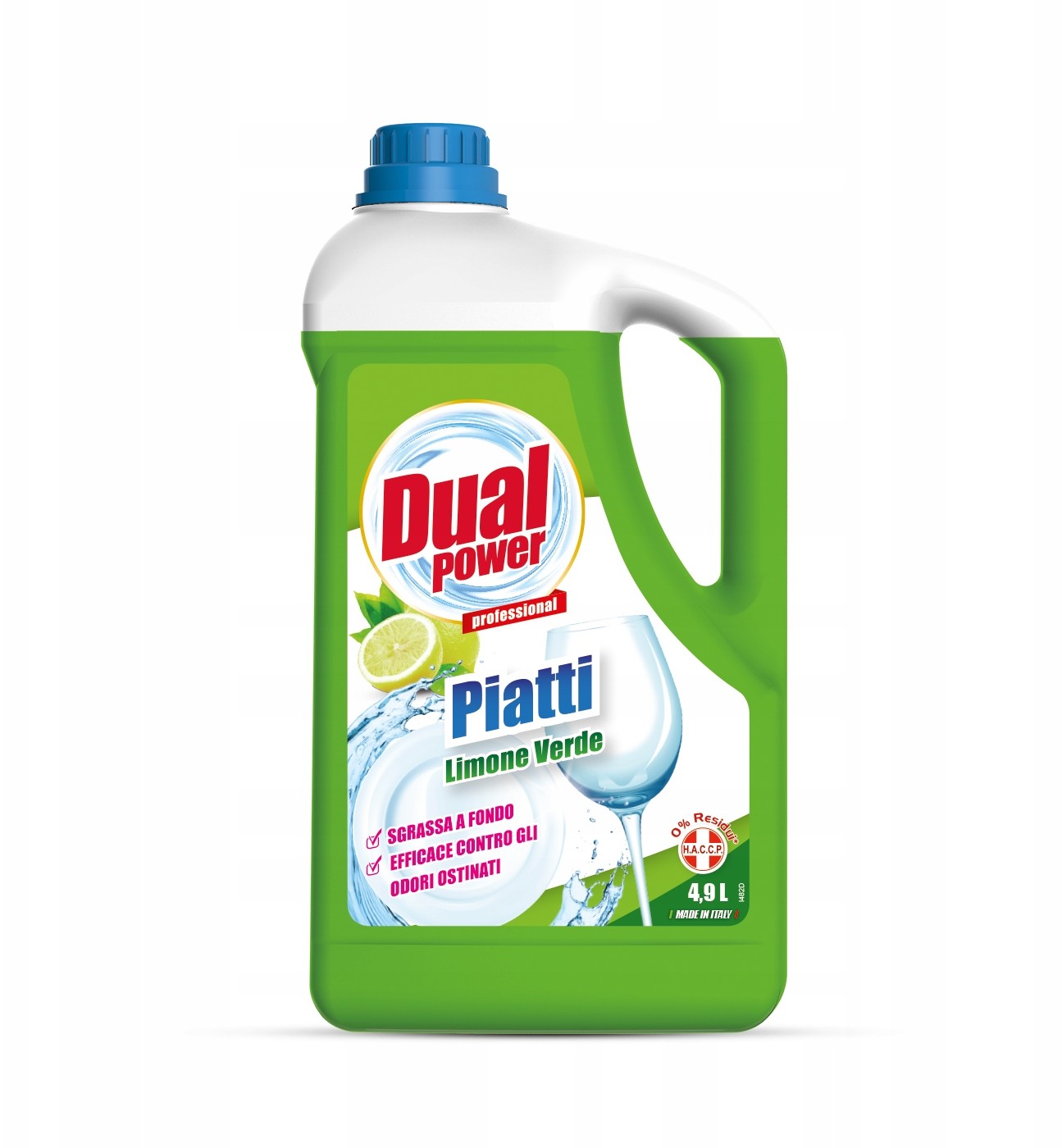 Zdjęcia - Ręczne zmywanie naczyń Dual Power Piatti Limone Verde - płyn do mycia naczyń zielona cytryna (4,9 