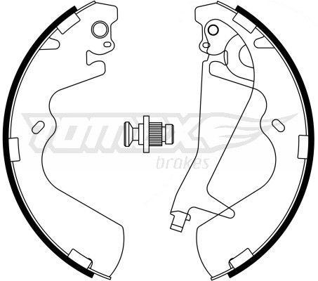 Tomex BRAKES Zestaw szczęk hamulcowych BRAKES TX 23-25 TX 23-25