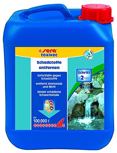 Sera 076 pond toxivec natychmiastowa pomoc dla wszystkich stawów - usuwanie szkodliwych substancji, eliminuje amonum i azotyt dla biologicznie zdrowej wody w oczku wodnym 43380