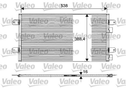 VALEO Skraplacz, klimatyzacja 817701