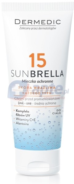 Biogened Dermedic Sunbrella SPF15 mleczko ochronne 200g