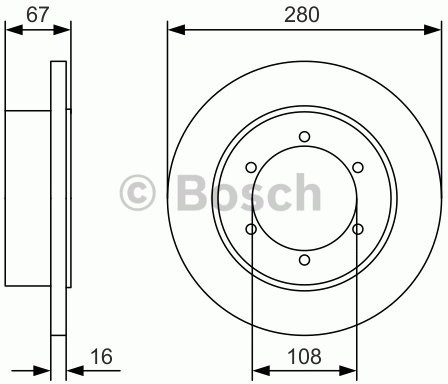 BOSCH Tarcza hamulcowa 0 986 479 A94