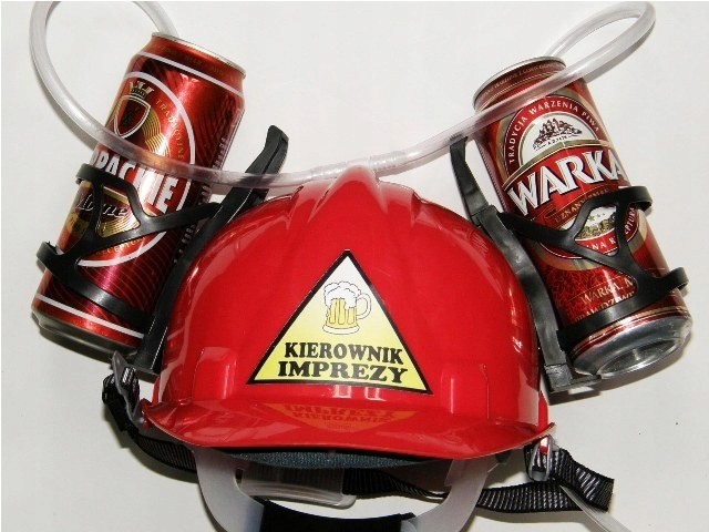 extra Kask na Piwo Hełm + Naklejka Grats Hit piwo
