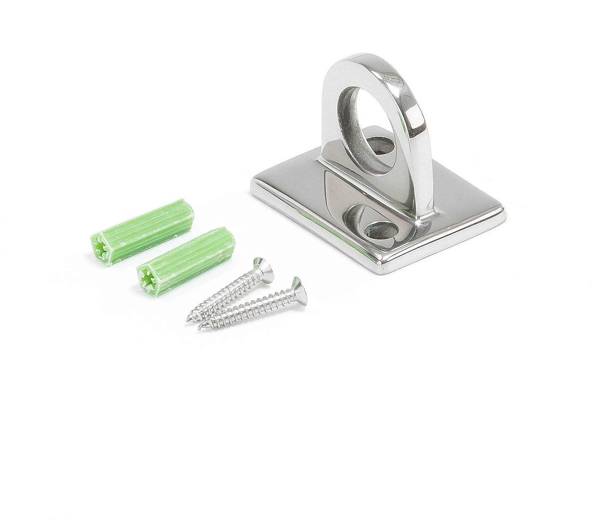 AJ Produkty Uchwyt ścienny do systemu odgradzającego z liną, nierdzewny