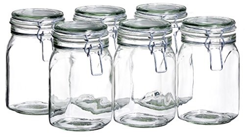 Domestic by Mäser Gothika słoiki na przetwory, trwałe i łatwe do umycia, 9 cl, 6 sztuk 925340