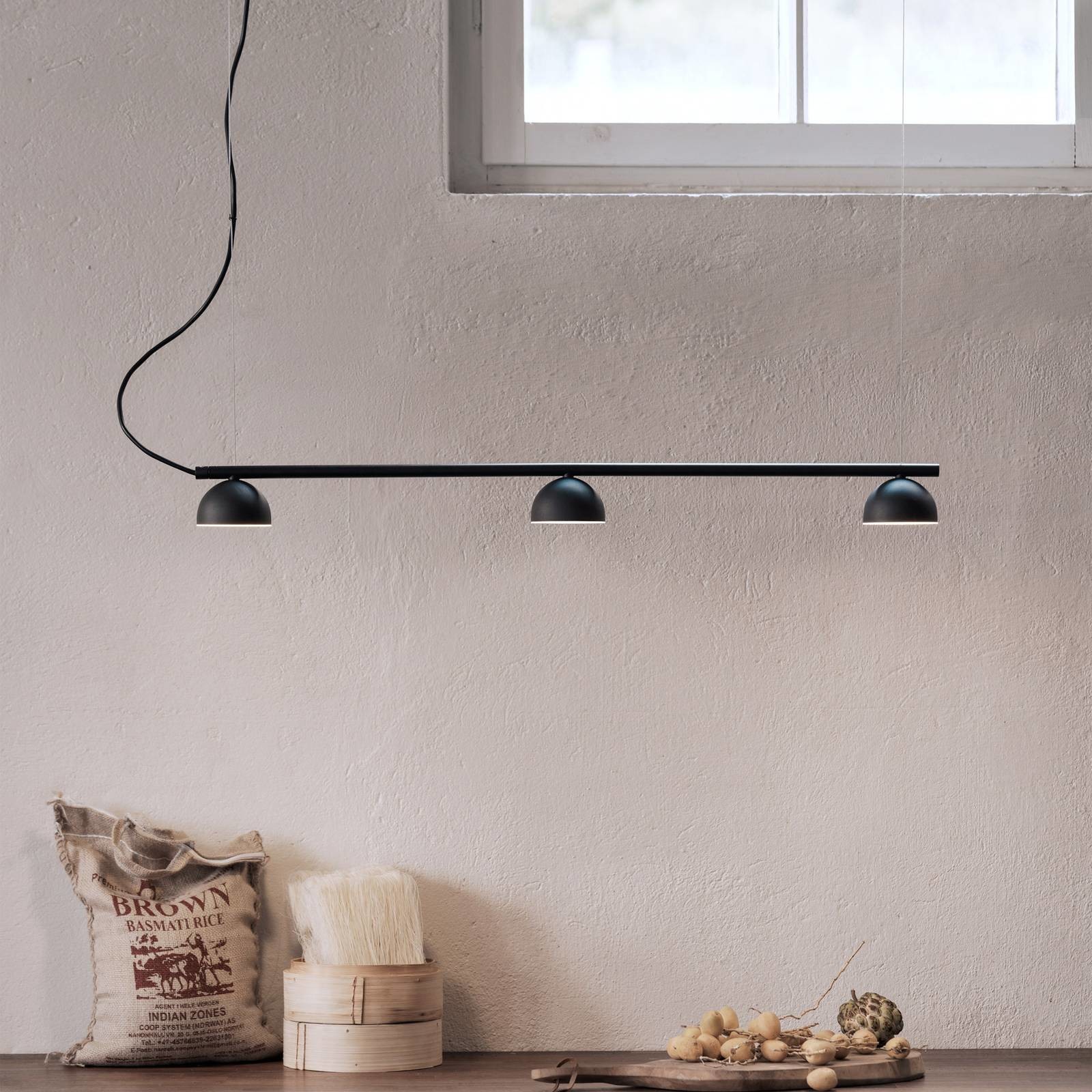 Northern Northern Blush żyrandol LED, 3-pkt., czarny