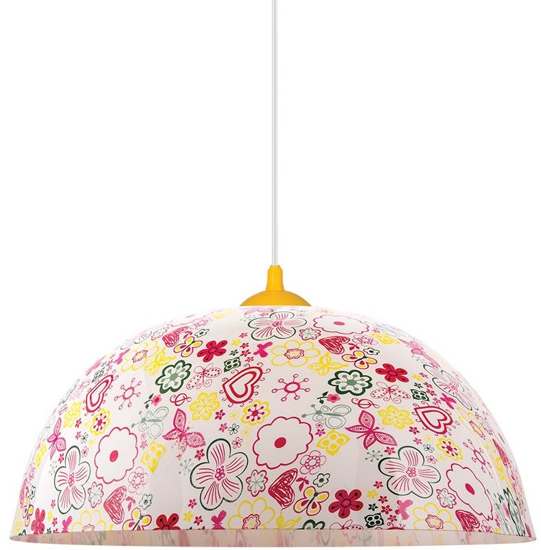 Prezent 74201 Dziecięcy żyrandol na lince FLOWERS 1xE27/60W/230V