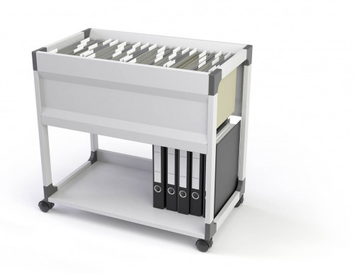 Durable Wózek na teczki zawieszane System 90 A4 S 3784-10 szary