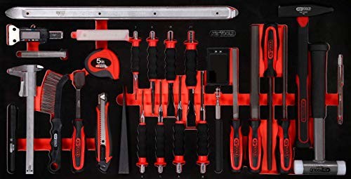 KS Tools 813.1036 PERFORMANCEplus zestaw narzędzi 36-częściowy młotek, dłuto i narzędzie pomiarowe 813.1036