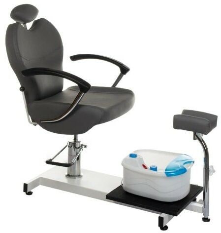 BS Fotel do pedicure z masażerem stóp BR-2301 szary