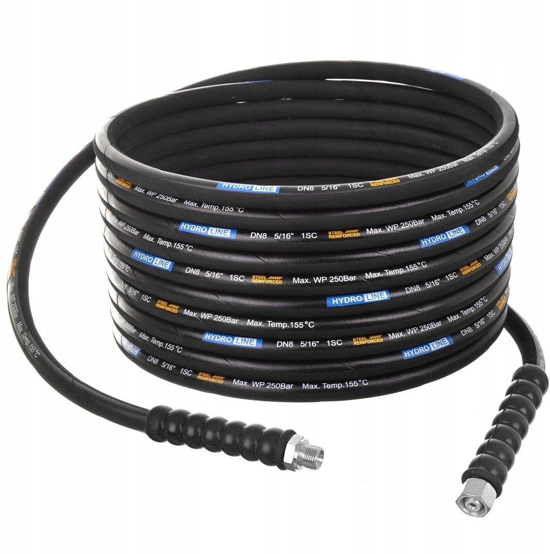 Wąż 10m DN8 250BAR przewód przedłużka gwint 3/8