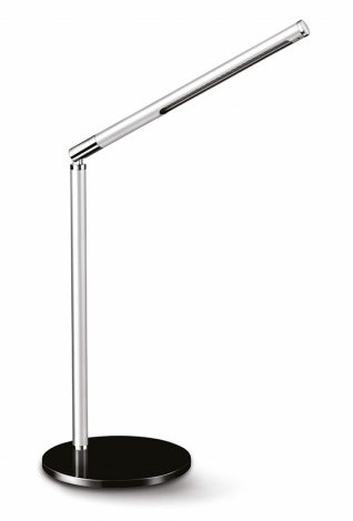CEP Lampka na biurko CLED-100 srebrno / czarna (CLED-0100)