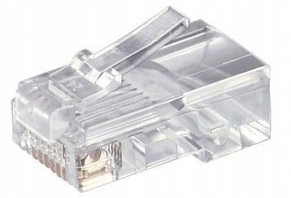 Western RJ45- wtyk do kabla okrągłego, 8-pinowy