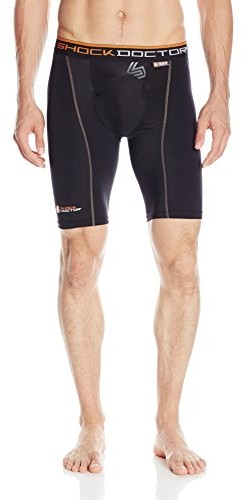 Shock Doctor Dla mężczyzn shockdoctor ochraniacz krocza kompresyjne Short z Ultra Carbon Flex Cup, czarny, XL 337-BK-XL