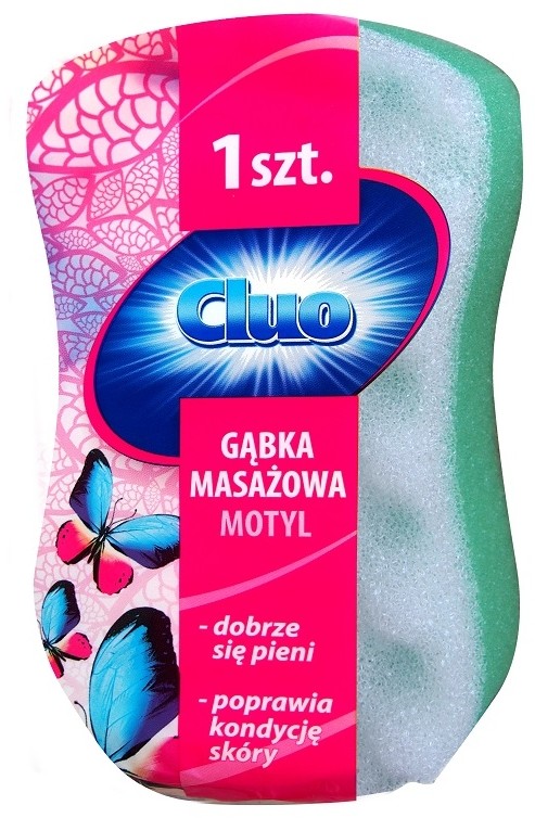 Motyl Cluo Cluo gąbka kąpielowa do masażu