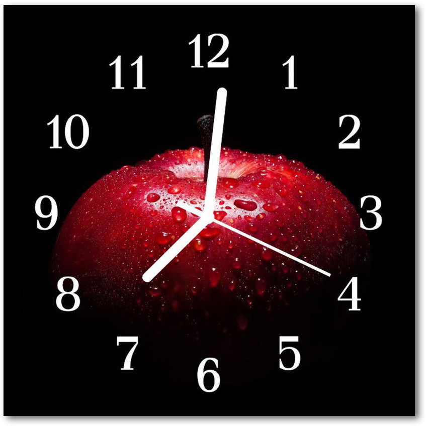 tulup pl Zegar ścienny kwadrat Jabłko 30x30cm