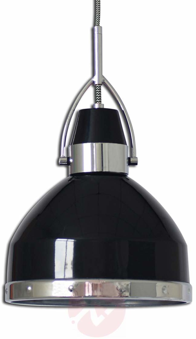 Näve Industrialna lampa wisząca Britta, czarna