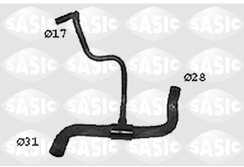SASIC Przewód elastyczny chłodnicy SWH4296